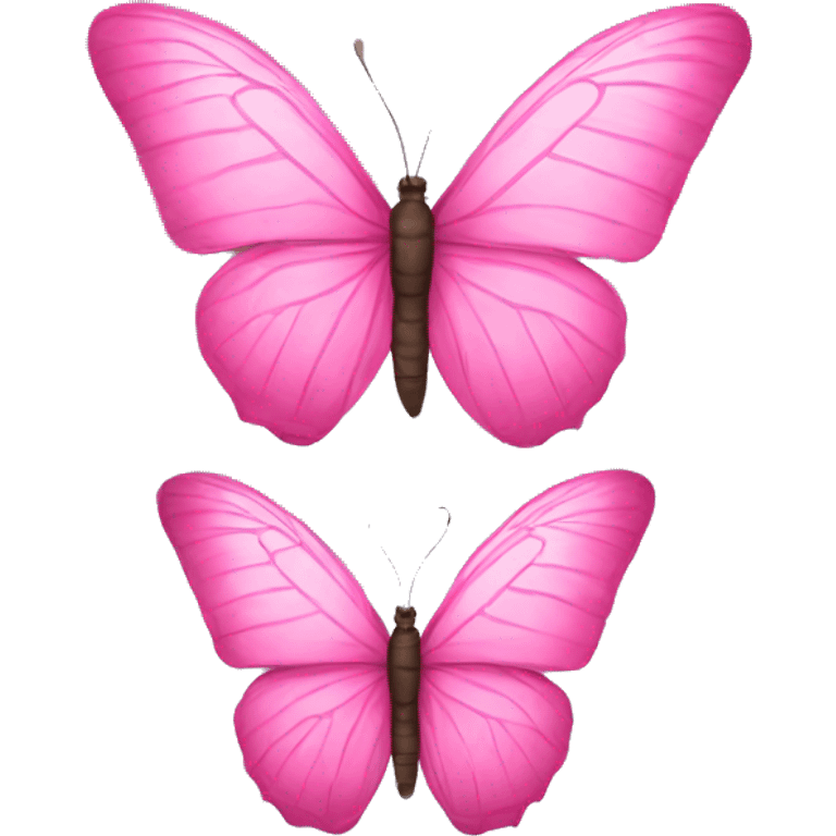 Pink butterfly emoji