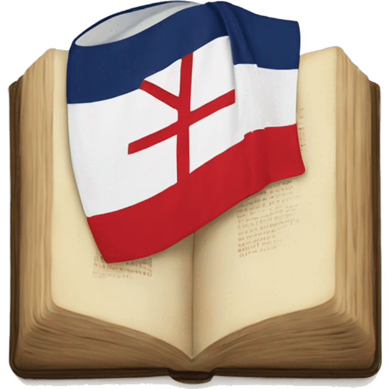 Bible with English flag cover emoji