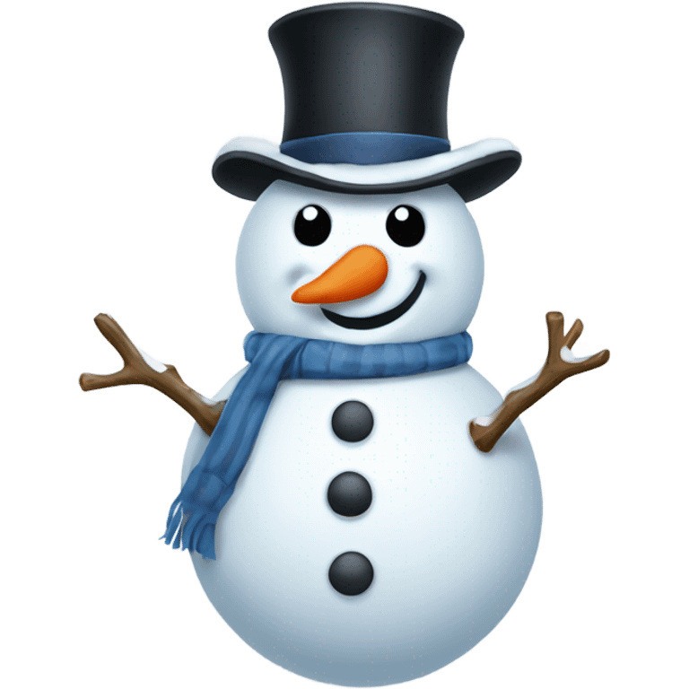 Funny snowman emoji