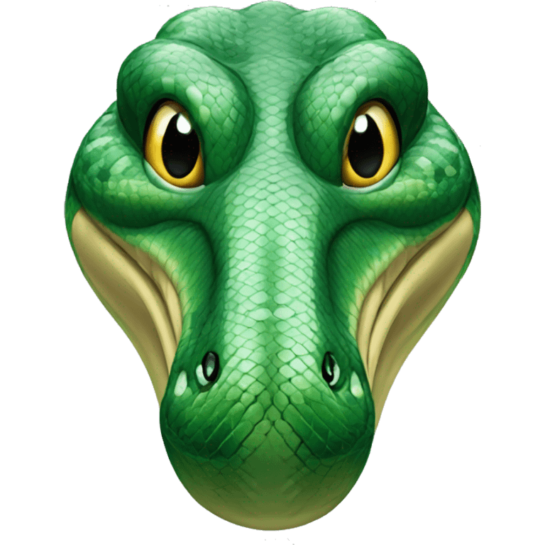 Big Green Indian Python Head emoji