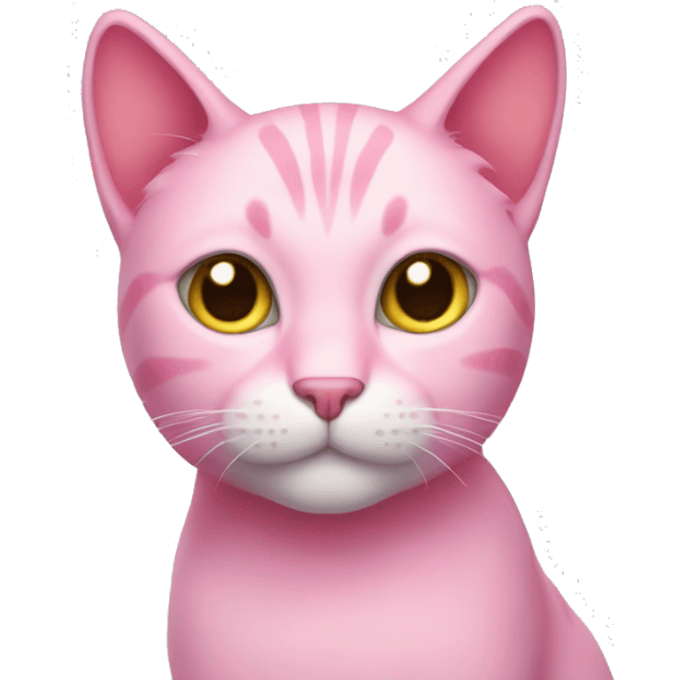 Pink cat emoji