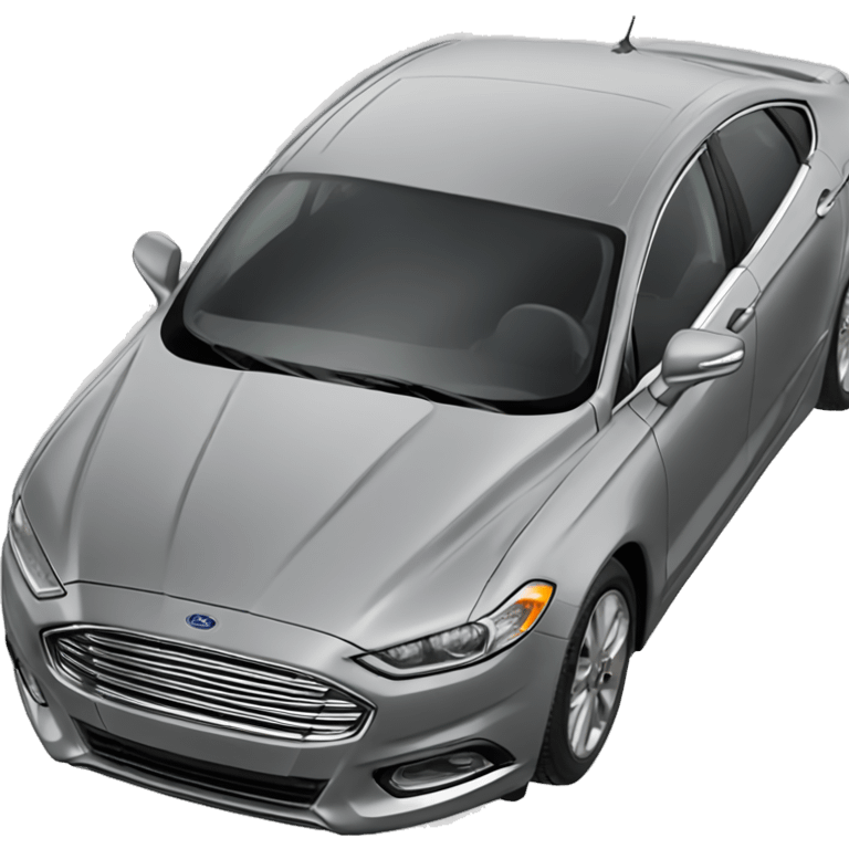 ford fusion car grey color emoji