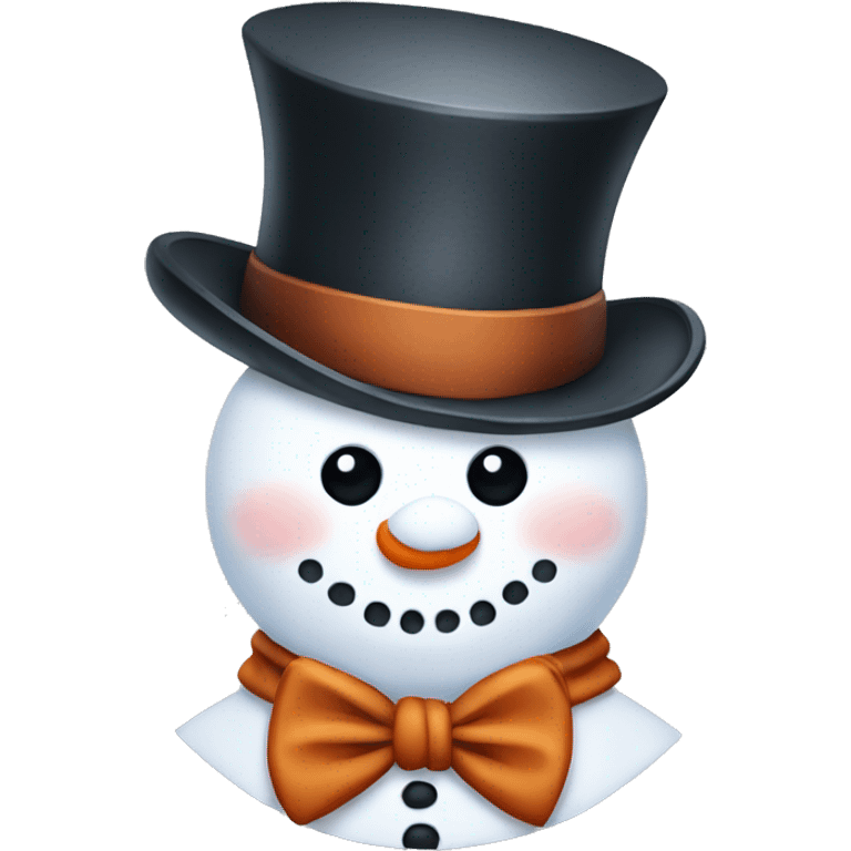 Snowman with top hat emoji