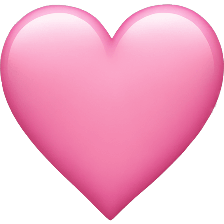 Pink heart cute emoji