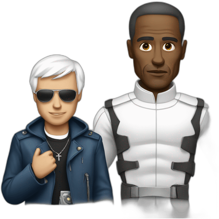 Francis pope and the terminator emoji