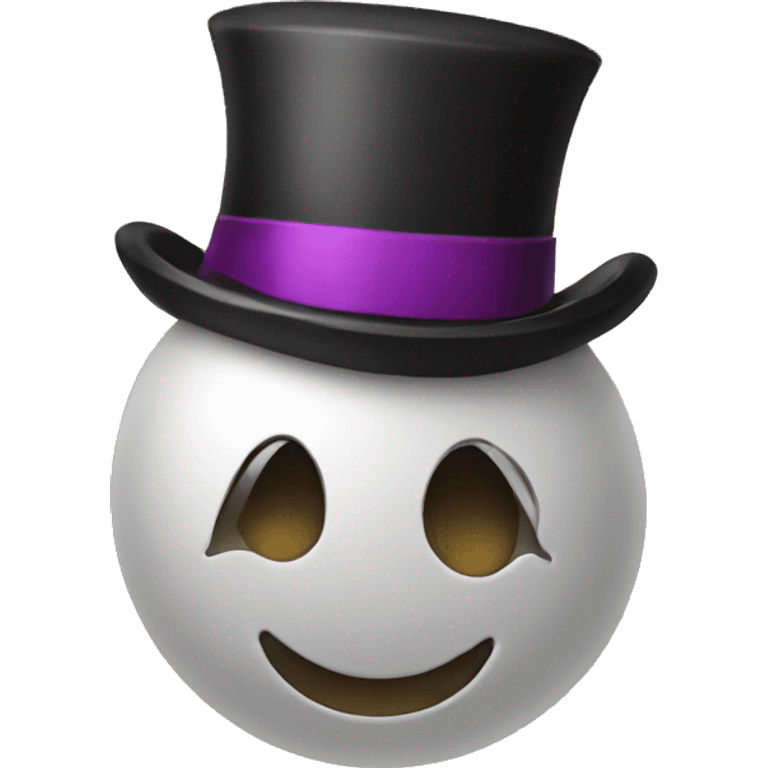 A smiley face with a top hat emoji