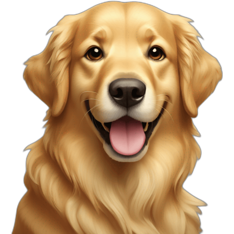 happy golden retriever emoji