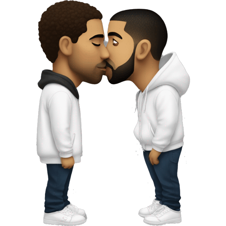 Drake kissing drake emoji