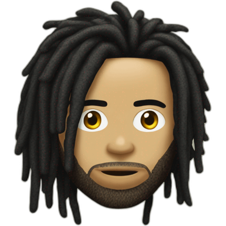 Lenny kravitz dreadlocks head emoji