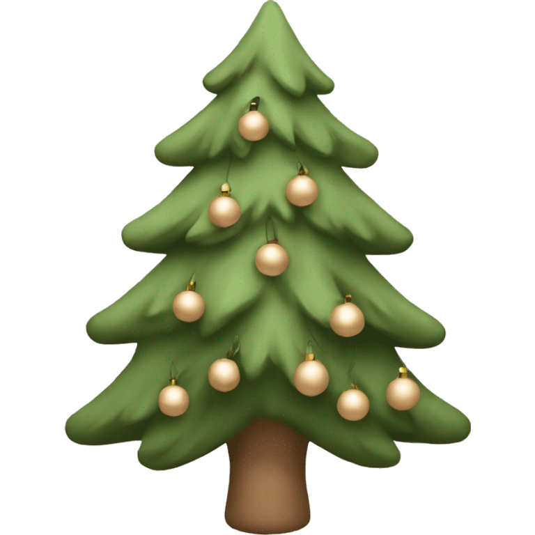 Christmas tree in nude colors  emoji