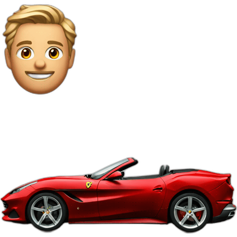 Make a red ferrari portofino convertible emoji  emoji