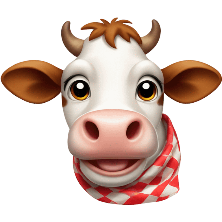 The Laughing cow logo emoji