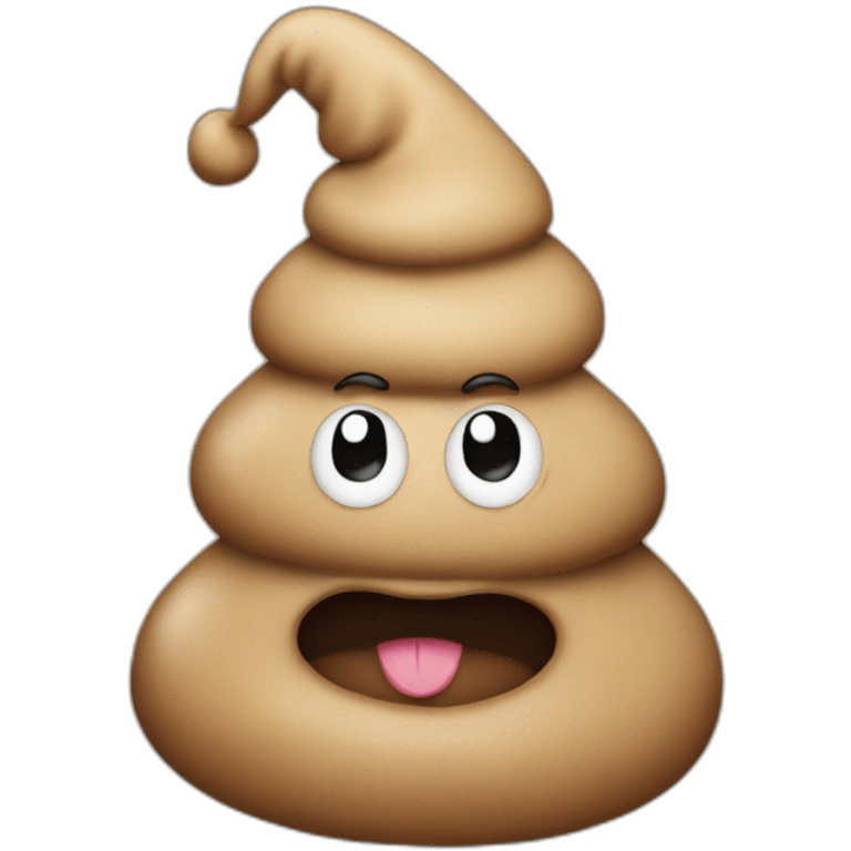 poop with hat emoji