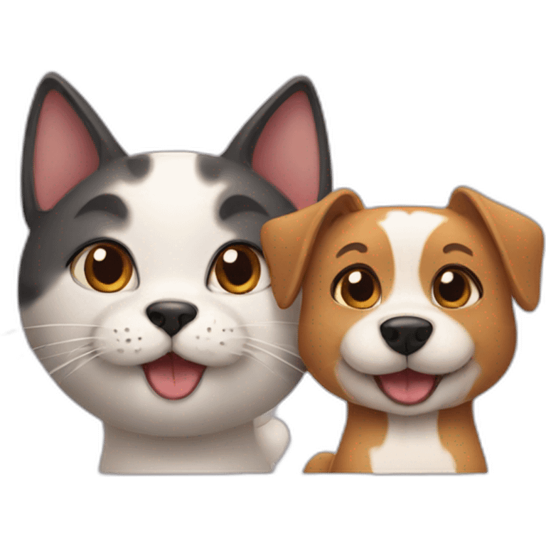 cat and dog emoji