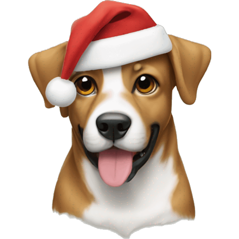 Dog christmas emoji