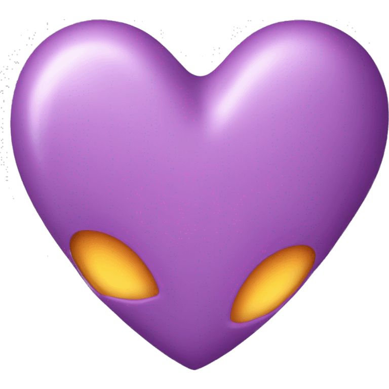 Light purple hearth double emoji