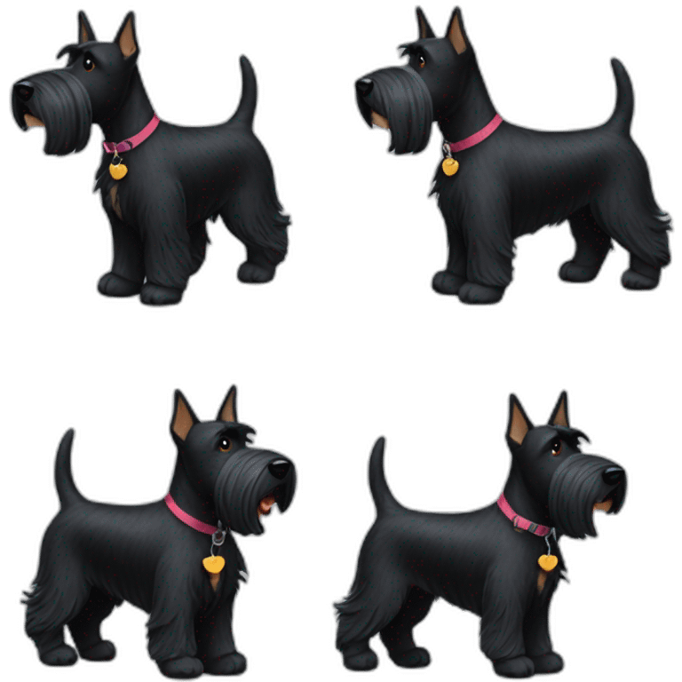 scottish-terrier-dog-walking emoji