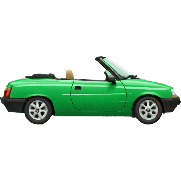 green renault cabrio emoji