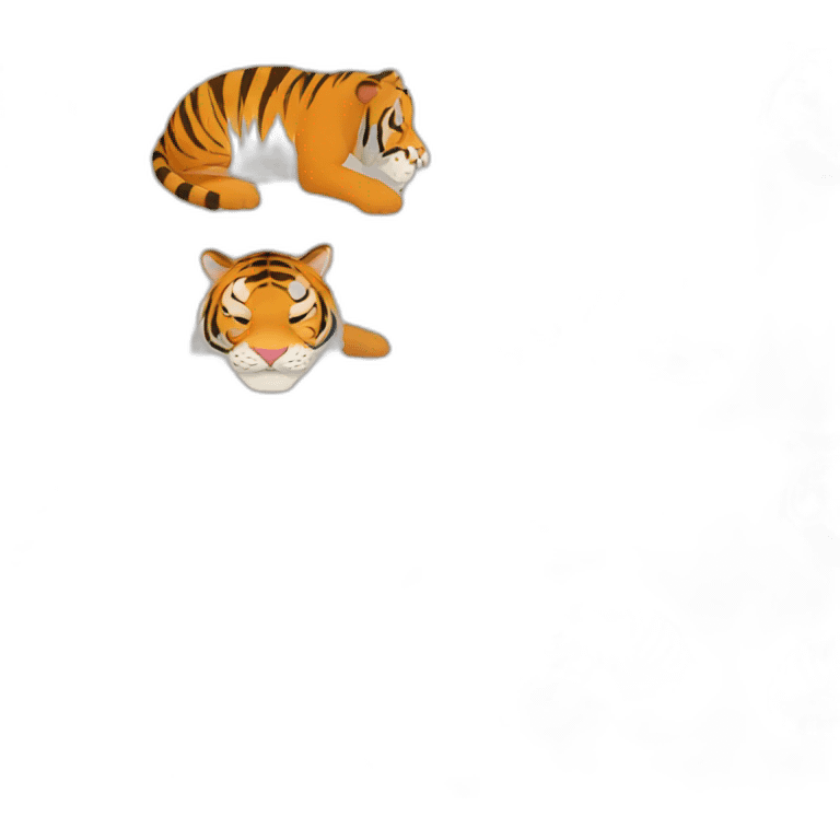 tiger sleeping emoji