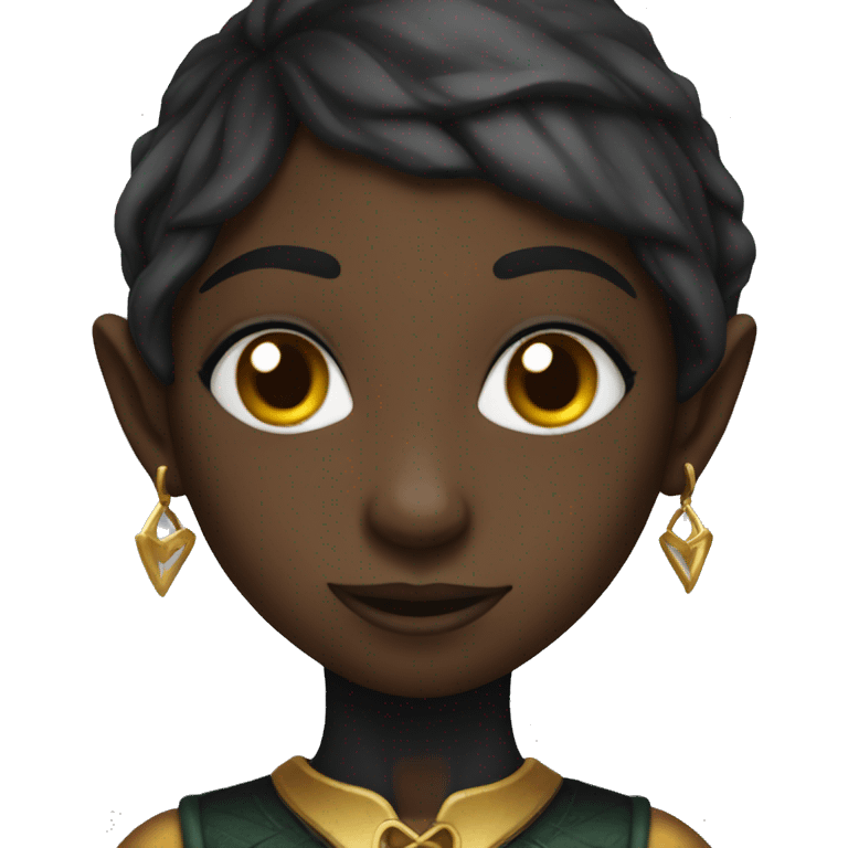 black elf girl emoji