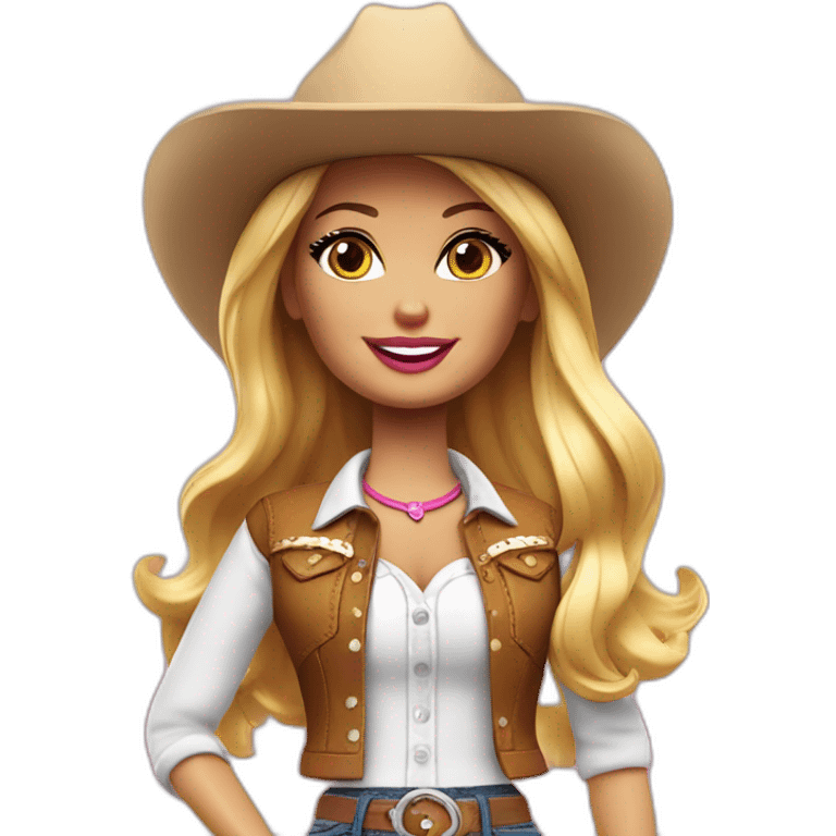 cowgirl-barbie emoji