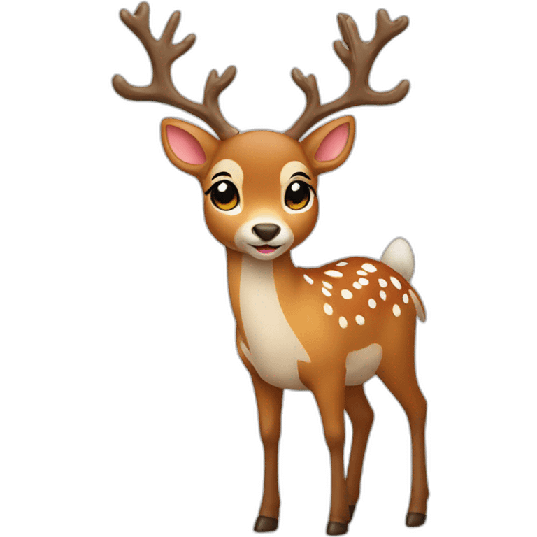 christmas deer emoji