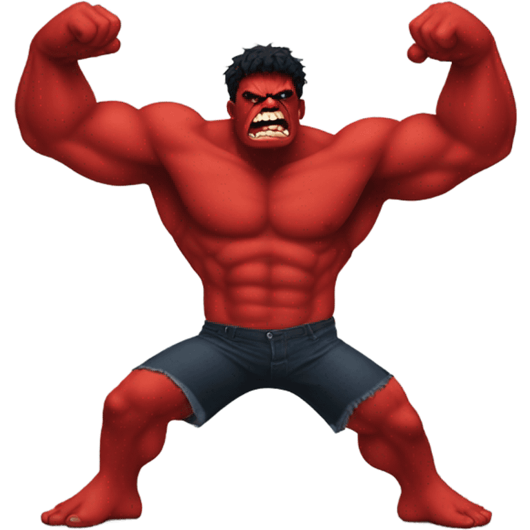 Red hulk twerking emoji