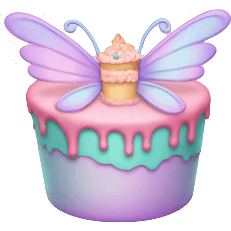 Fairy pastel cake emoji