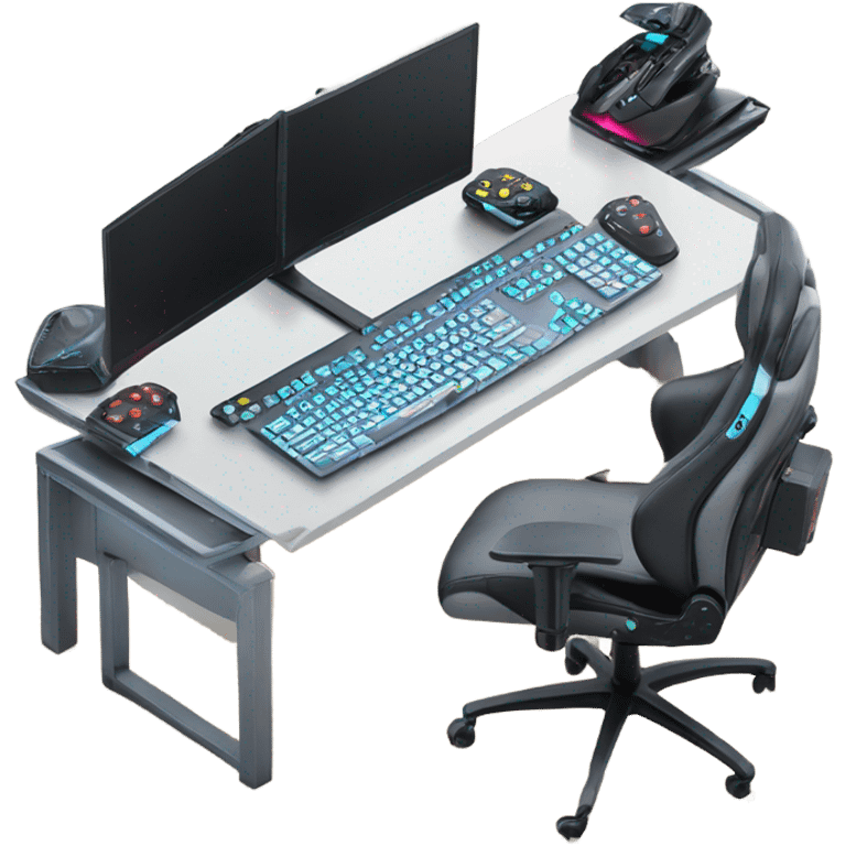 Cool gaming setup emoji