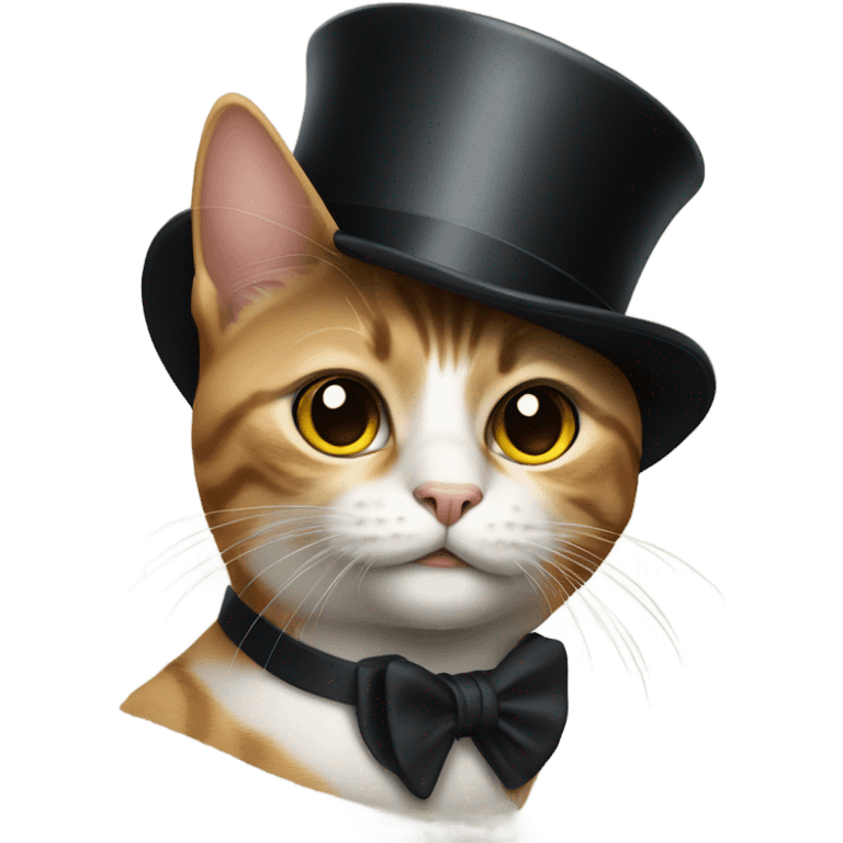 cat with top hat emoji