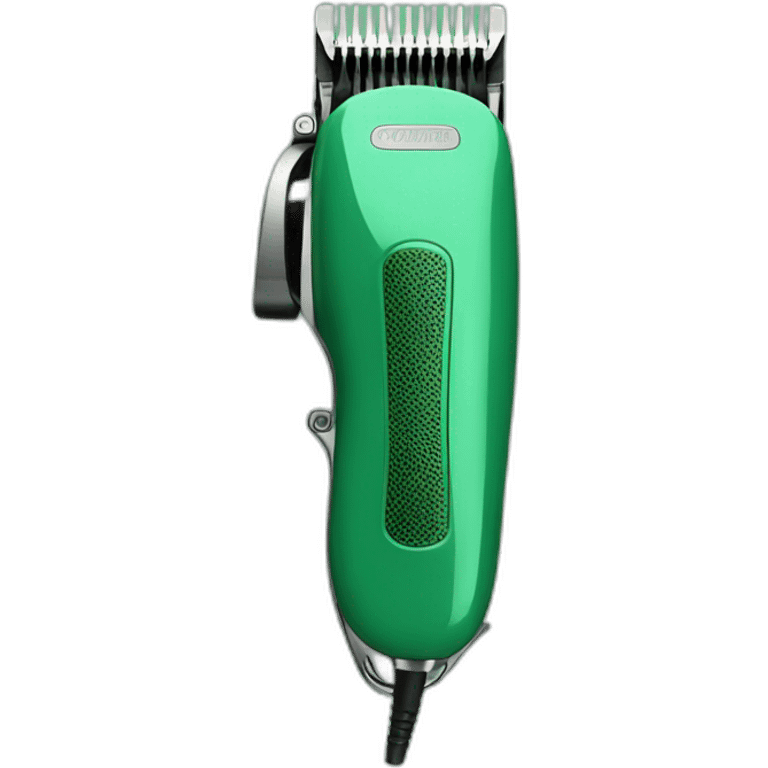 hair clipper green emoji