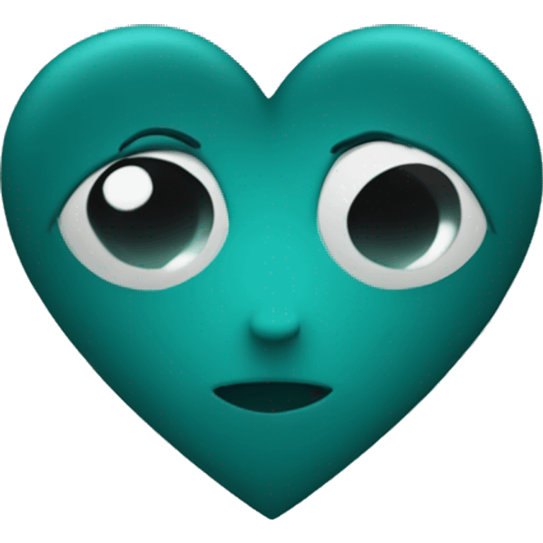 Dark teal heart emoji