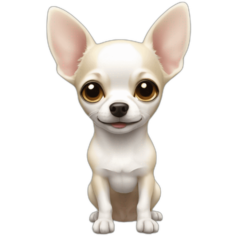 Chihuahua blanc emoji