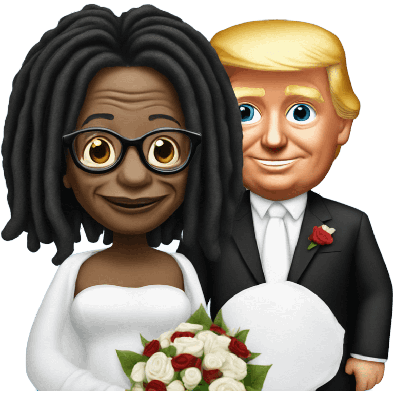 Whoopi Goldberg marries Trump emoji