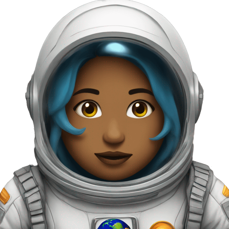 girl in space suit fats emoji