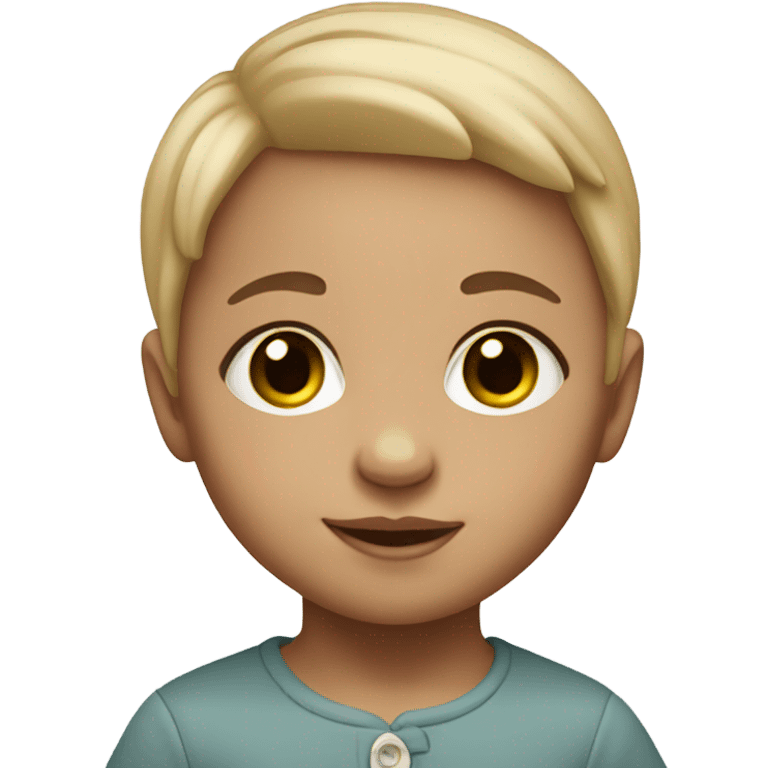 Fair-skinned baby emoji