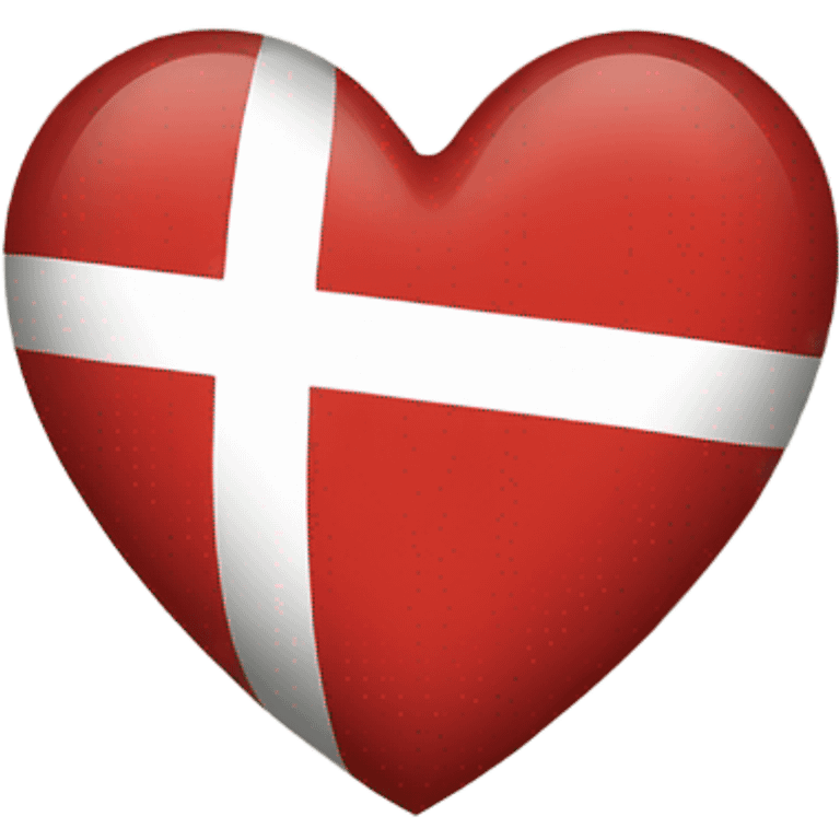 Danish flag heart  emoji