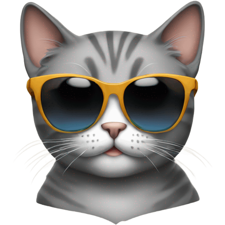 Cat with sunglasses emoji