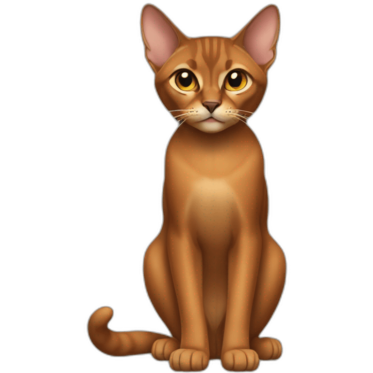 Abyssinian Cat Full Body emoji