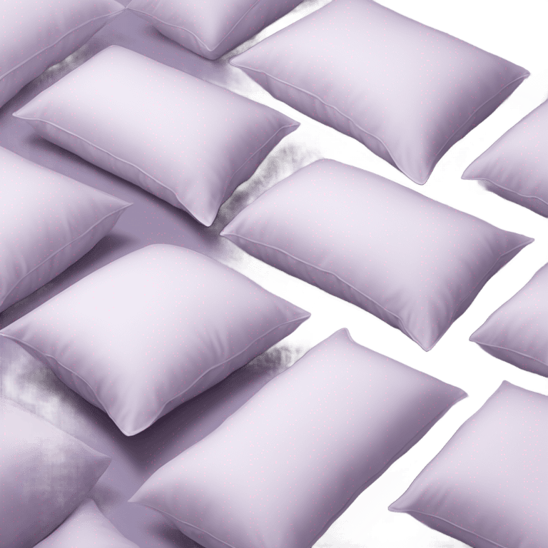 Light Lilac bed with white pillows  emoji