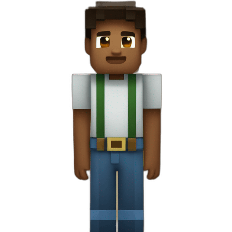 Enfant avec minecraft emoji