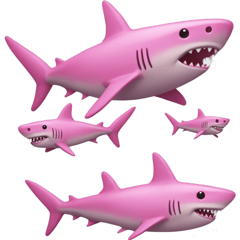 Pink shark  emoji