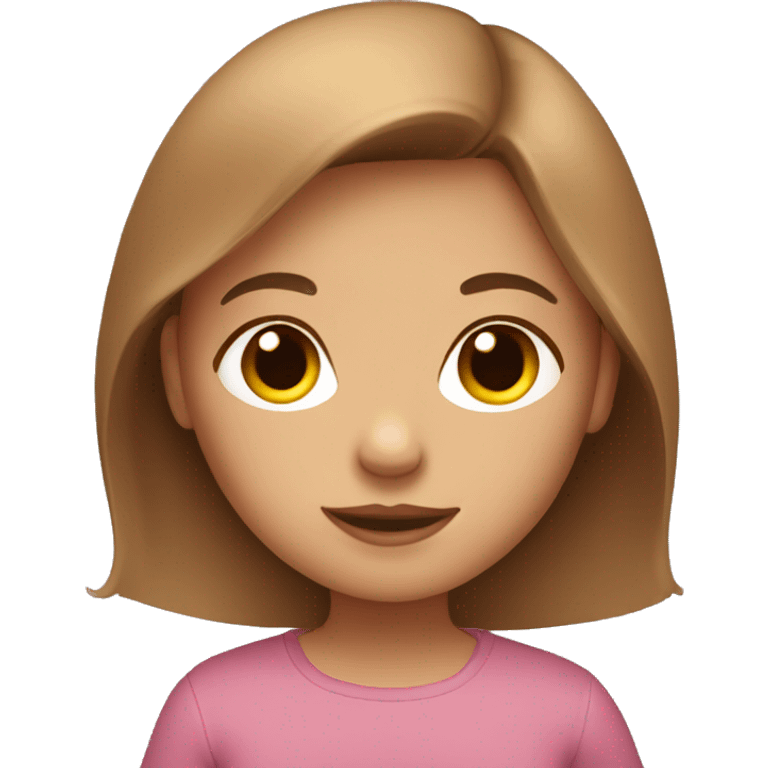 Light brown hair Girl with baby emoji