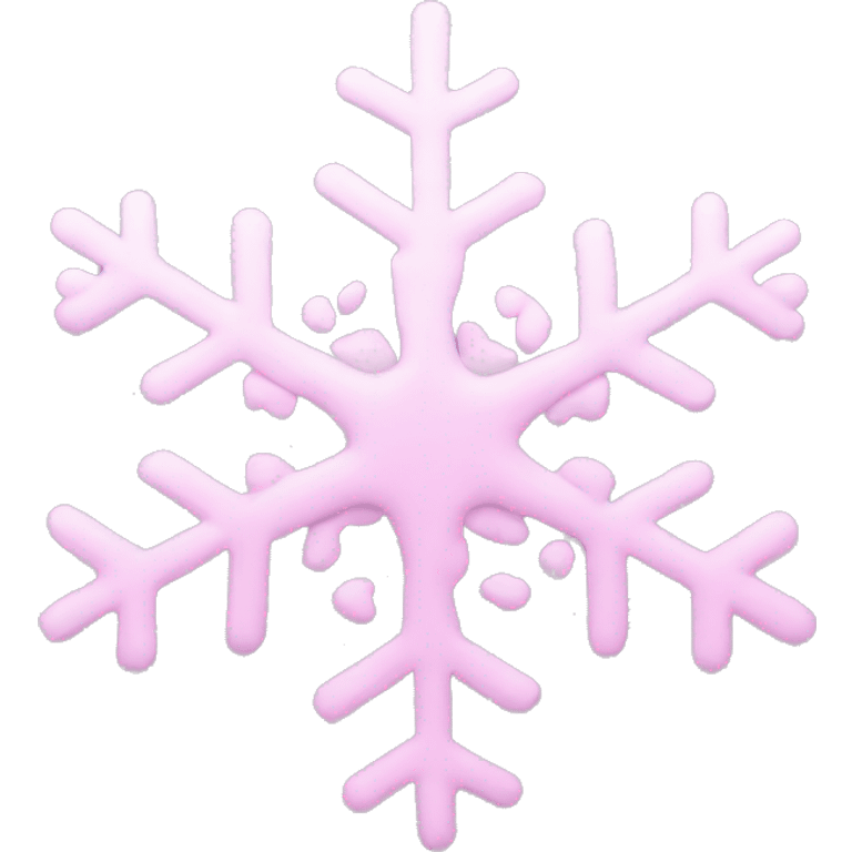 pastel pink galaxy snowflake  emoji