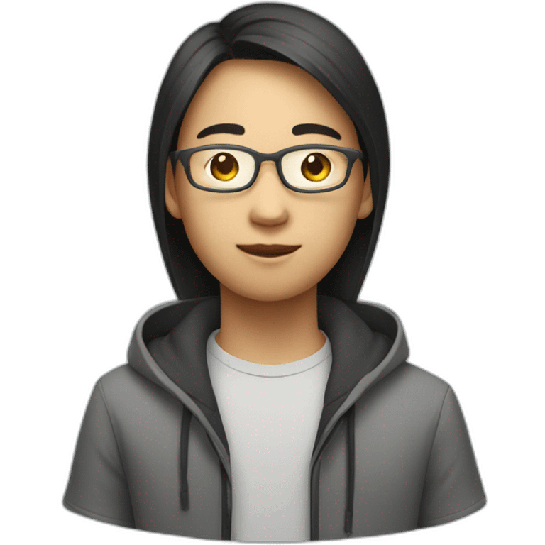 asian teen software engineer in a tech startup emoji