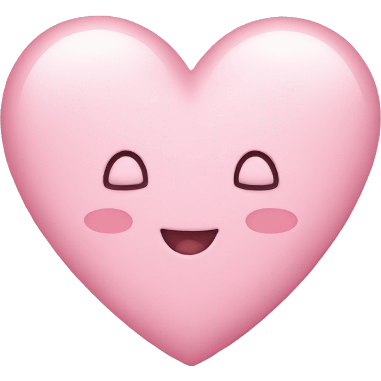 cute light pink heart emoji