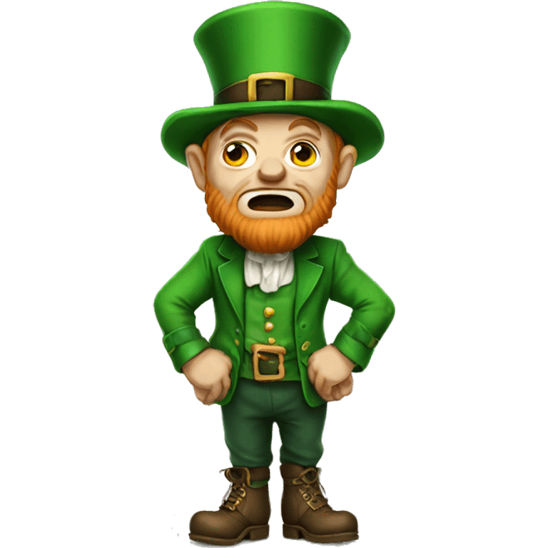 crying leprechaun emoji