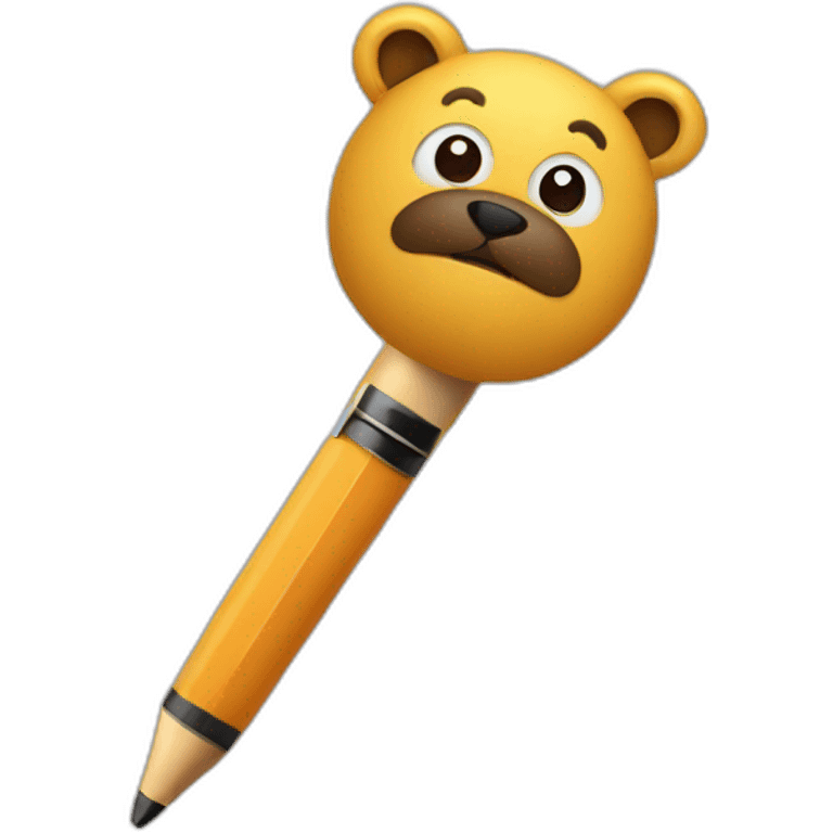 animal holding a pen emoji