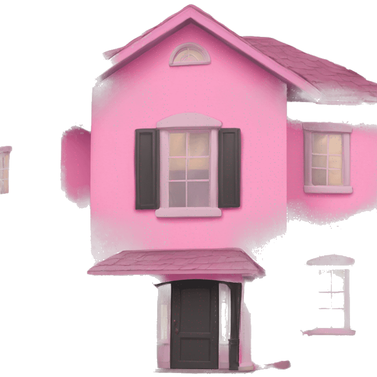 Pink house emoji