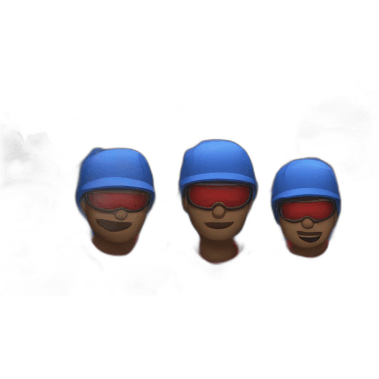 red and blue team fps players emoji